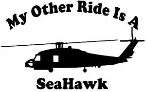 My Other Ride Is A SeaHawk Military car-window-decals-stickers