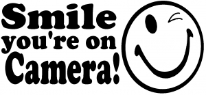 Smile Youre On Camera Funny car-window-decals-stickers