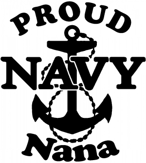 Proud Navy Nana Anchor