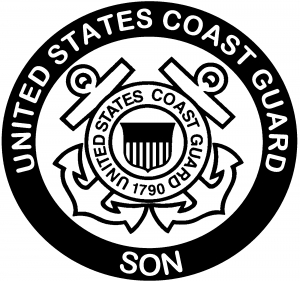Coast Guard Son Military car-window-decals-stickers
