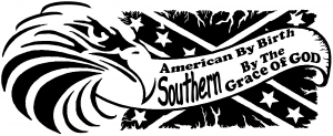 American By Birth Southern By The Grace Of God Country car-window-decals-stickers