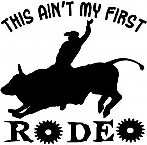 This Aint My First Rodeo Bull Western car-window-decals-stickers