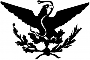 Mexican Flag Emblem Porfirian Era