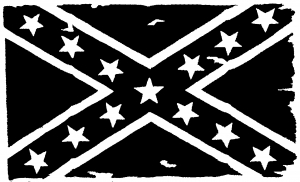 Confederate Southern Rebel Battle Flag Tattered