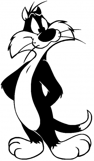 Sylvester The Cat Cartoons car-window-decals-stickers