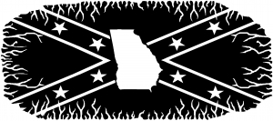 Confederate Rebel Battle Flag Georgia