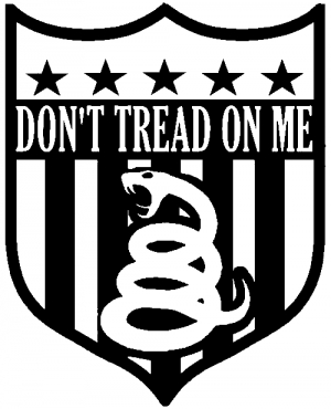 Gadsden Dont Tread On Me Shield Military car-window-decals-stickers