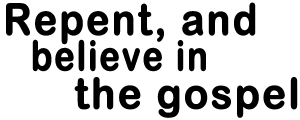 Repent And Believe In The Gospel Christian car-window-decals-stickers