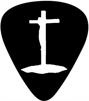 Pick Jesus Guitar Pick Christian car-window-decals-stickers