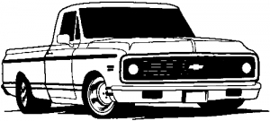 Classic Chevy Truck Garage Decals car-window-decals-stickers
