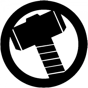 Thor Hammer Symbol Logo Sci Fi car-window-decals-stickers