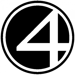 Fantastic Four Symbol Logo Sci Fi car-window-decals-stickers
