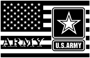 US American Flag Army Military car-window-decals-stickers