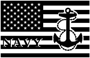 US American Flag US Navy Military car-window-decals-stickers