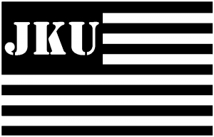 Jeep JKU American USA Flag Right Off Road car-window-decals-stickers