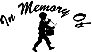 In memory Of Little Drummer Boy In Memory Of car-window-decals-stickers