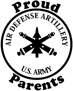 US Army Air Defense Artillery Proud Parents