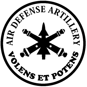 US Army Air Defense Artillery VOLENS ET POTENS Military car-window-decals-stickers