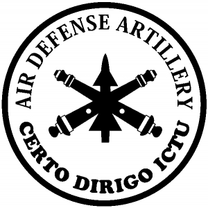 US Army Air Defense Artillery CERTO DIRIGO ICTU Military car-window-decals-stickers