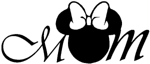 Minnie Mickey Mouse Mom Disney Parody Cartoons car-window-decals-stickers
