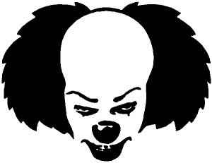 Pennywise the It Clown Sci Fi car-window-decals-stickers