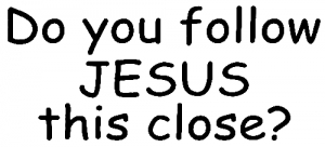 Do You Follow Jesus This Close Christian car-window-decals-stickers