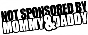 Not Sponsored By Mommy and Daddy Moto Sports car-window-decals-stickers