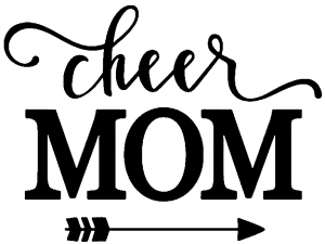 Cheer Mom Arrow Girlie car-window-decals-stickers