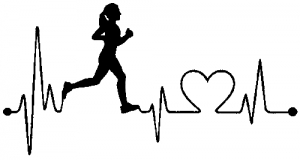 Run Girl Heartbeat Marathon 13.1 26.2 Running Car or Truck Window Decal ...
