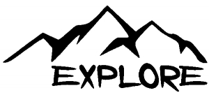 Explore Mountains Hiking Jeep Off Road ATV UTV Hunting Fishing Off Road car-window-decals-stickers