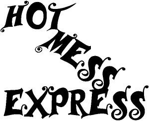 Hot Mess Express Girlie car-window-decals-stickers