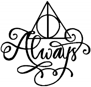 Harry Potter Deathly Hallows Always Sci Fi car-window-decals-stickers
