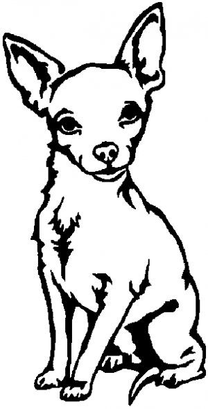 Chihuahua dog Animals car-window-decals-stickers