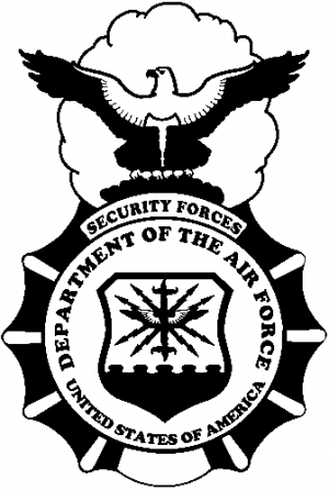 Department Of The Air Force Security Forces With Eagle