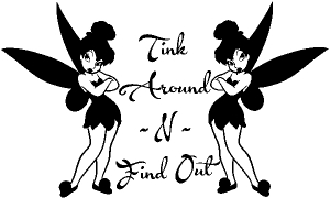 Tink Around N Find Out Tinkerbell  Girlie car-window-decals-stickers