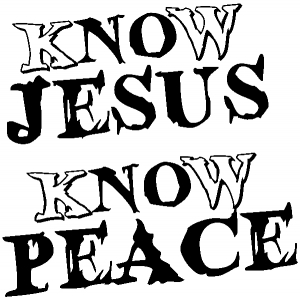 Know Jesus Know Peace No Jesus No peace Christian car-window-decals-stickers