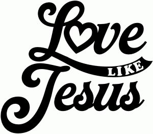 Love like Jesus Vinyl Car or Truck Window Decal Sticker