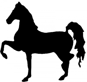 Horse (full body) prancing Animals car-window-decals-stickers