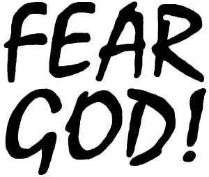 Fear God  Christian car-window-decals-stickers