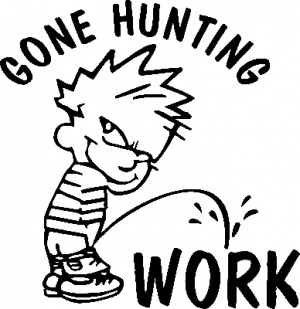 Gone Hunting Hunting And Fishing car-window-decals-stickers