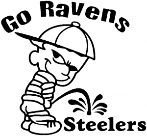 Go Ravens Pee On Steelers Special Orders car-window-decals-stickers