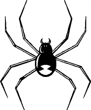 Black Widow Spider Other car-window-decals-stickers