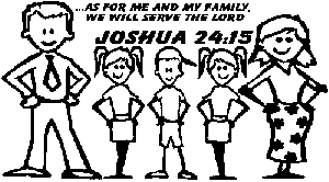 Stick Family JOSHUA 24 15 Two Girls One Boy Special Orders car-window-decals-stickers