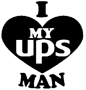 I Love My UPS Man Special Orders car-window-decals-stickers