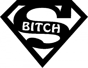 Super Bitch Girlie car-window-decals-stickers