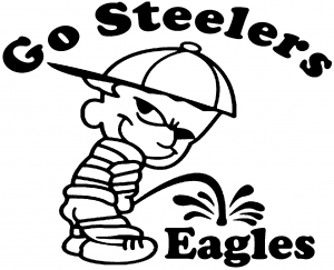 Go Steelers Pee On Eagles Special Orders car-window-decals-stickers