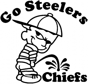 Go Steelers Pee On Chiefs Special Orders car-window-decals-stickers
