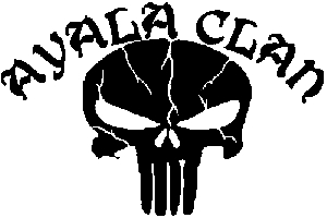 Ayala Clan Punisher Skull Special Orders car-window-decals-stickers