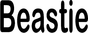 Beastie in basic font
