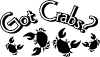Got Crabs Animals Car or Truck Window Decal